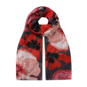SoGood-Candy - Scarf - Grey &amp; Pink Retro Floral