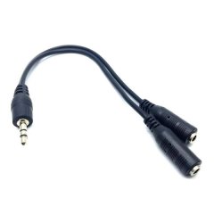 Boo 1.5m Male Stereo to 2 Female Stereo Y Splitter Cable.