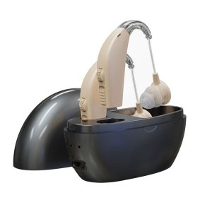 Rechargeable Hearing Aids for Seniors with Noise Cancelling &amp; Charging Case