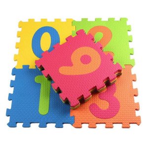 Totland Baby Soft EVA Foam Play Mat/ Kids Puzzle - 10 pcs