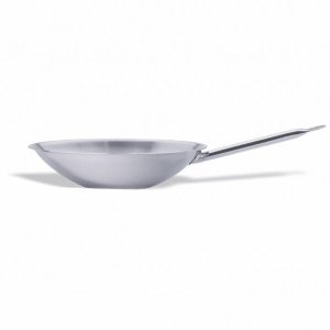 Pujadas Stainless Steel Flat Bottom Wok - 360mm