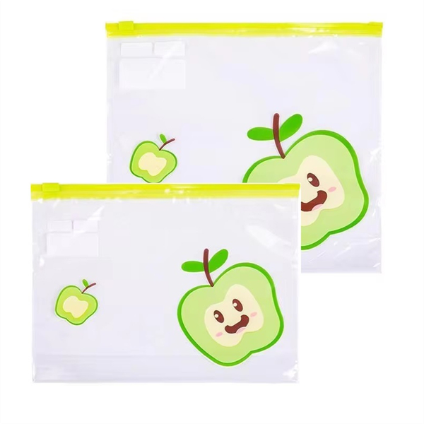 Reusable Food-Grade Transparent Storage Bag Seal Container L+M