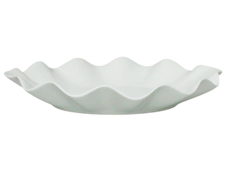 George &amp; Mason Concha Porcelain Plate with Sculpted Rim (Diam:23cmxH4cm)
