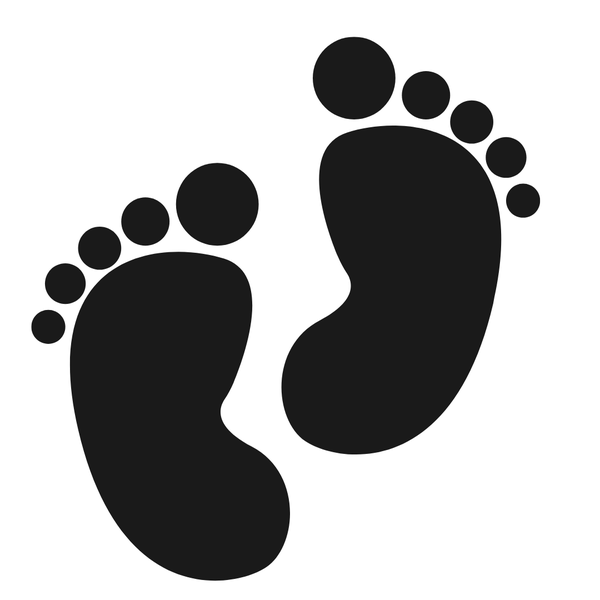 Baby on Board Sign Decal Sticker - Tiny Feet