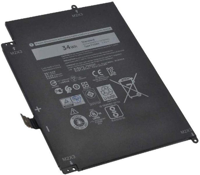 Battery for Dell Tablet Latitude 7285 - WYCVV, YX0XH