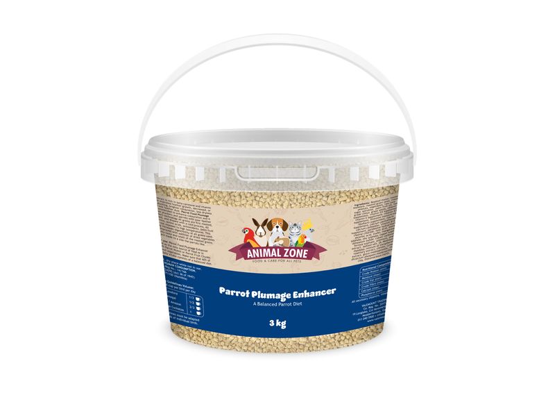 Animal Zone Parrot Food Plumage Enhancer Value Tub - 3kg