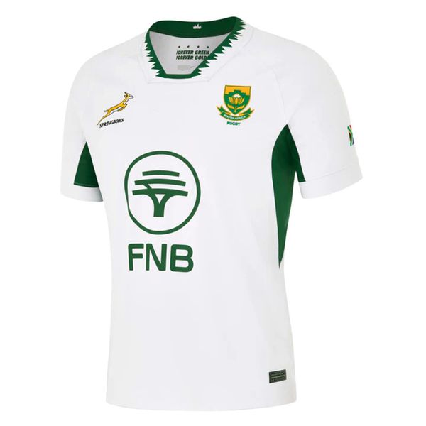 South African Short-sleeved Polo Rugby Jersey - White