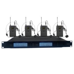 UHF Four Channel Wireless Interview/Presentation Microphone With Receiver