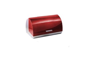 Polished Stainless Steel Bread Bins With Colored Lids