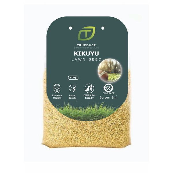 Trueduce Kikuyu Lawn Seed 500g