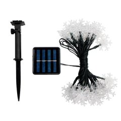 Snow Flake Solar Power LED Strap (SLS-CL-12-100-CL)