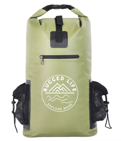 Rugged Life 40L Waterproof Dry &amp; Haul Bag Backpack with Padded Straps