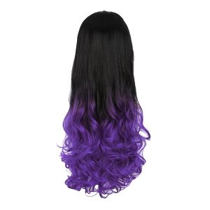 Natural Long Curly Wavy Synthetic Wig For Women