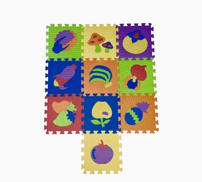 Kids Interlocking Puzzle Tiles - 10 Piece