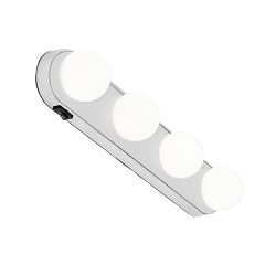 Four LED Bulb Portable Cosmetic Mirror Light