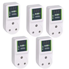Gizzu - Universal - Voltage - Protector -Plug - Pack of 5
