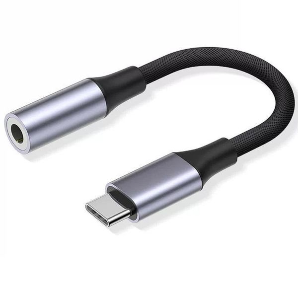 USB-C to 3.5mm Audio Adapter Compatible with iPhone 15/16/17 Samsung Huawei