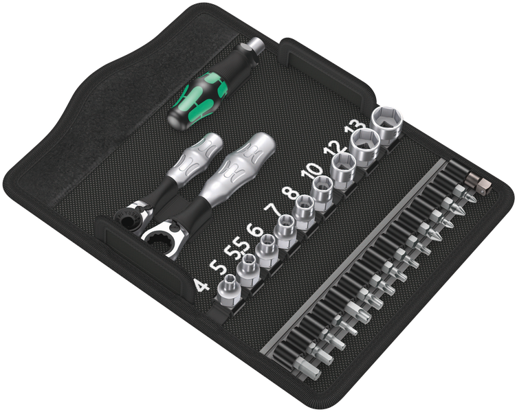 Wera Kraftform Kompakt Zyklop Mini Socket/Screwdriver Set