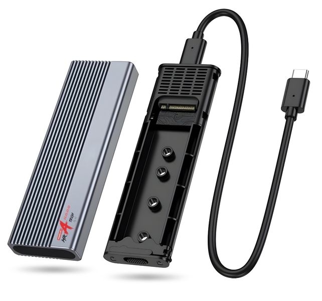 M.2 NVMe SSD Enclosure Aluminum Tool-Free Adapter, 10Gbps USB3.2 USB-C
