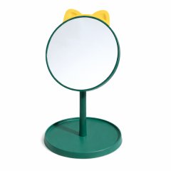 Round Cat Ear Desktop Vanity Mirror