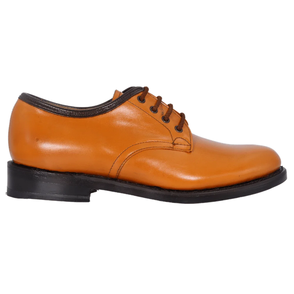 Saxone - PIF/PFH Plain Tan/Ivy Wood/Choc French Calf Mens Lace Ups