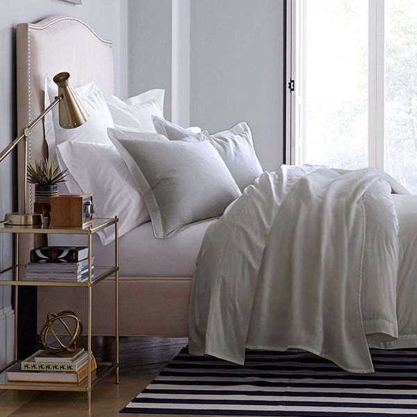 Sheraton 600TC Egyptian Cotton Oxford Duvet Cover Set - Grey