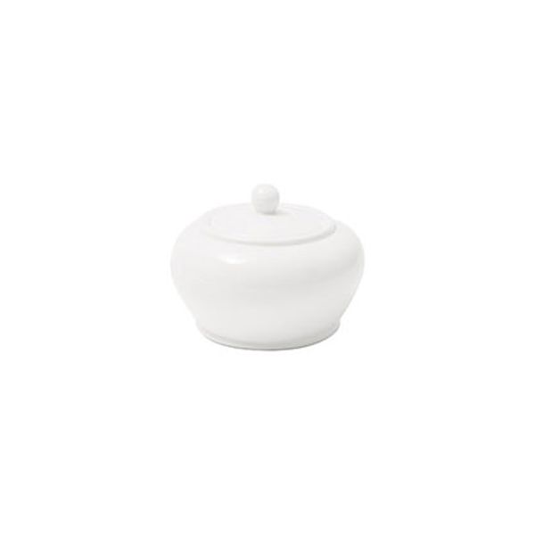 Fortis Prima White Sugar Bowl With Lid 10cl 12 Pieces