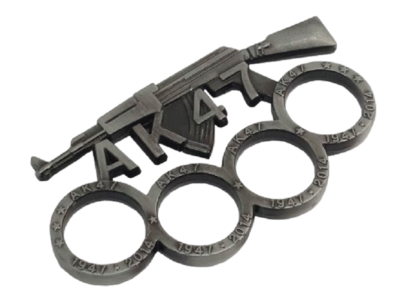 AK47-Brass Knuckle Duster Defense Survival tool