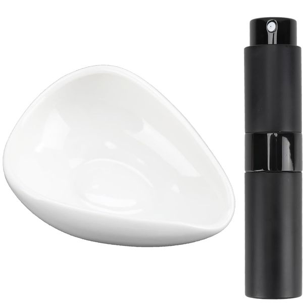 Coffee Bean Dosing Cup with Spray Bottle, Coffee Accessories Ceramic+Spoon