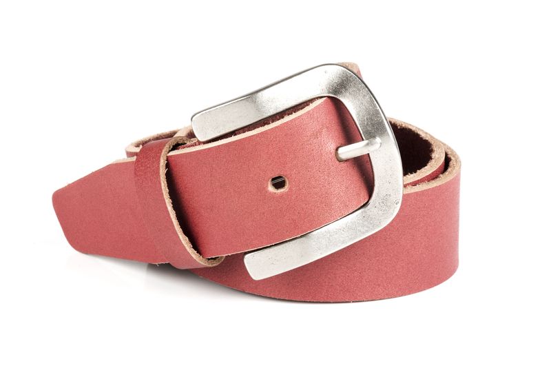 Stylish Genuine Leather Belt - White