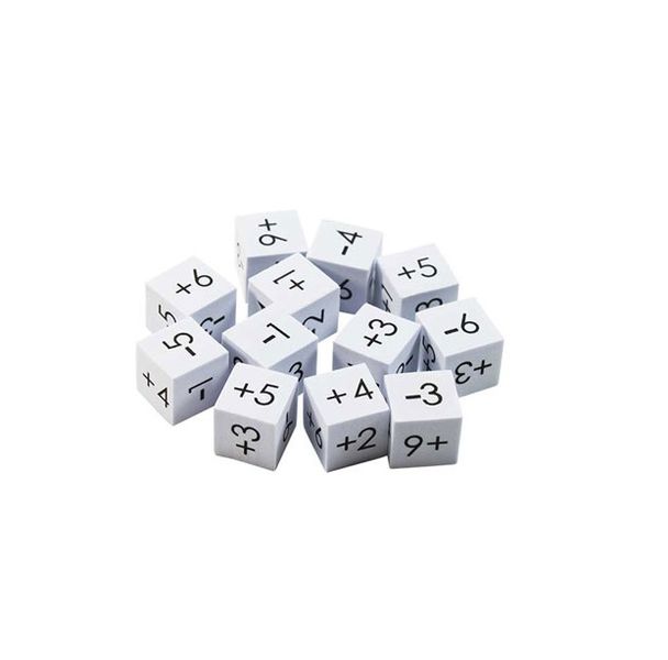 EDX Education Dice Foam Positive and Negative - 12 Piece