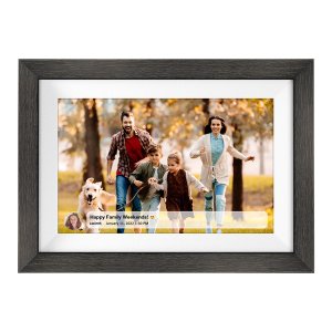 Smart Digital Photo Frame, 10-inch, Wooden