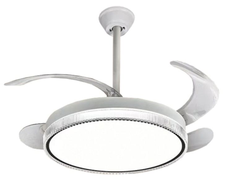 Ceiling Decorative Fancy Ceiling Fan Light With Retractable Blades &amp; Remote