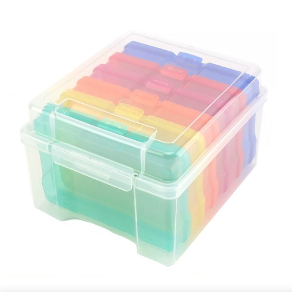Office Stationery Box With 6 Small Cases 4x6 Inch Photo or Postcards