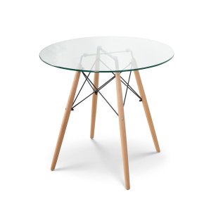 Glass Dining Room Table - 90x73cm