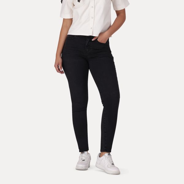 Levi's® Women's 720 High-Rise Super Skinny Jeans - Black- Worn In