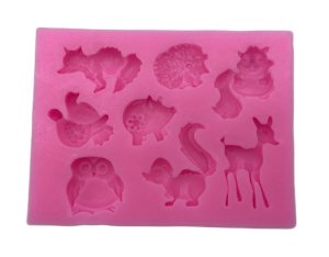Silicone Forest Animals Fondant Mould