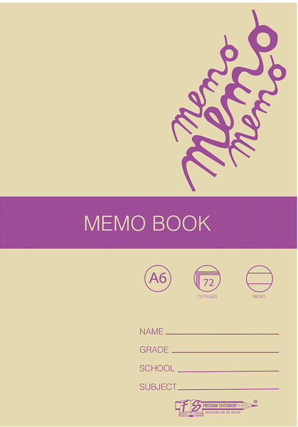 Freedom Stationery 72 Page A6 Memo Book (25 Pack)
