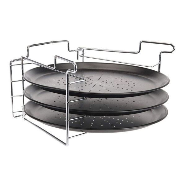 Sets Of 3 - Round Holes Washable Pizza Pans
