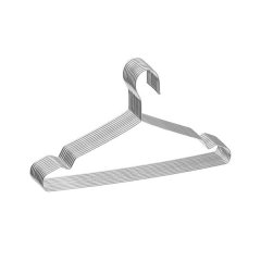 Stainless Steel Clothes Hangers - 30 Pack - 45cm - Silver