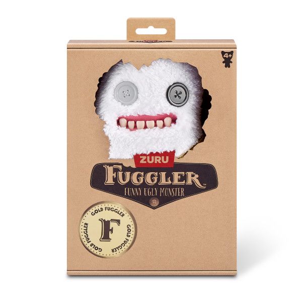 Fuggler Gold Fuggs 9" - White with Gold Shirt &amp; Button Eyes