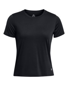 Under Armour Women's Launch Short Sleeve Running Shirt - Black/Reflective
