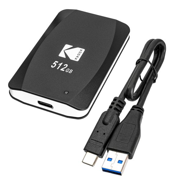 Kodak 512GB Portable SSD External Hard Drive X220 Series | EKSSD512GX220K