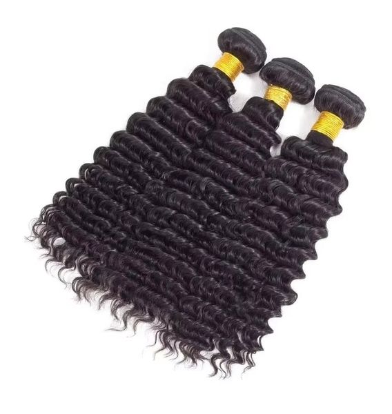 Golden Perfect Brazilian Curly Weave Hair 3 Bundle 150g Double Machine Weft