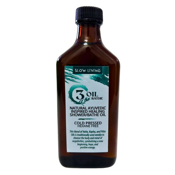 3 Oil Bathe Natural Ayurvedically inspired Healing Shower/Bathe Oil 220g