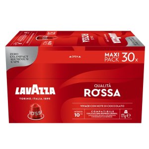 Lavazza Rossa for Nespresso - 30 Aluminium Coffee Capsules Maxi Pack