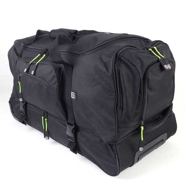 ECO Travel Duffel Trolley Bag - black