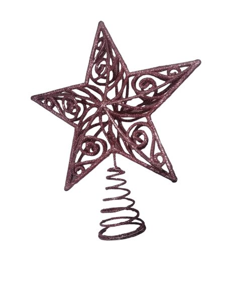 Brown Star Tree Topper for a Classic Christmas Look