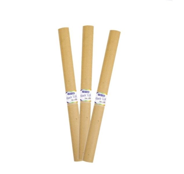 Marlin - Brown Kraft Paper Rolls 480mm x 2m Case Of 100