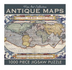 Antique Maps Abraham Ortelius 1000 Piece Jigsaw Puzzle Box